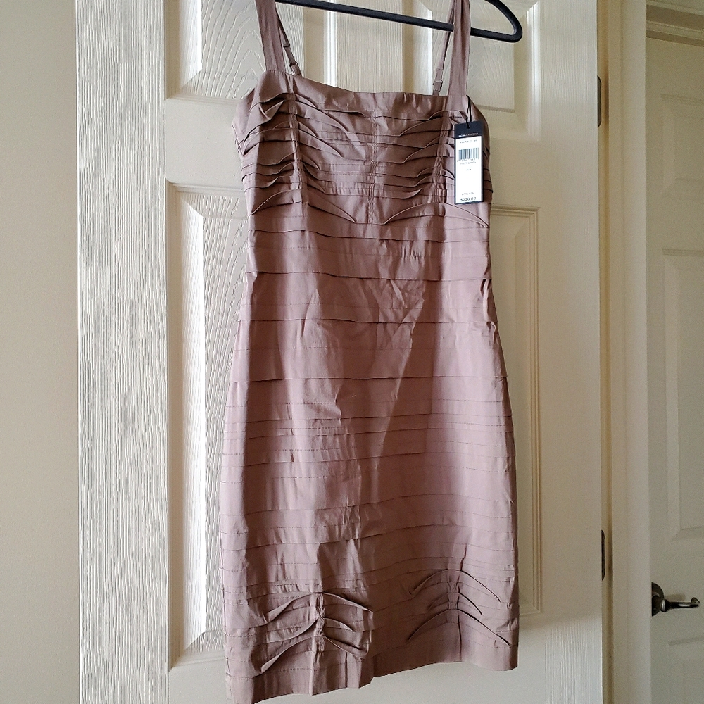 BCBG Max Azria taupe dress sz 6 NWT